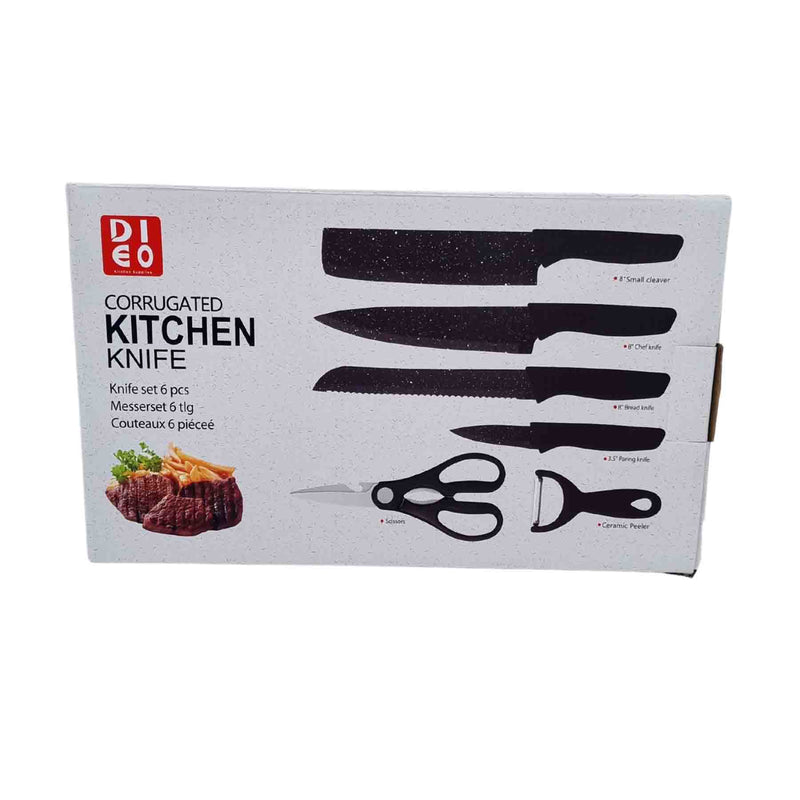 Kit Set De Cuchillos Cocina 6 Pcs