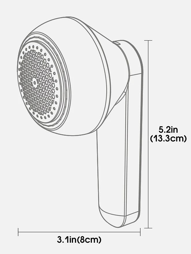 Quita pelusas portátil recargable