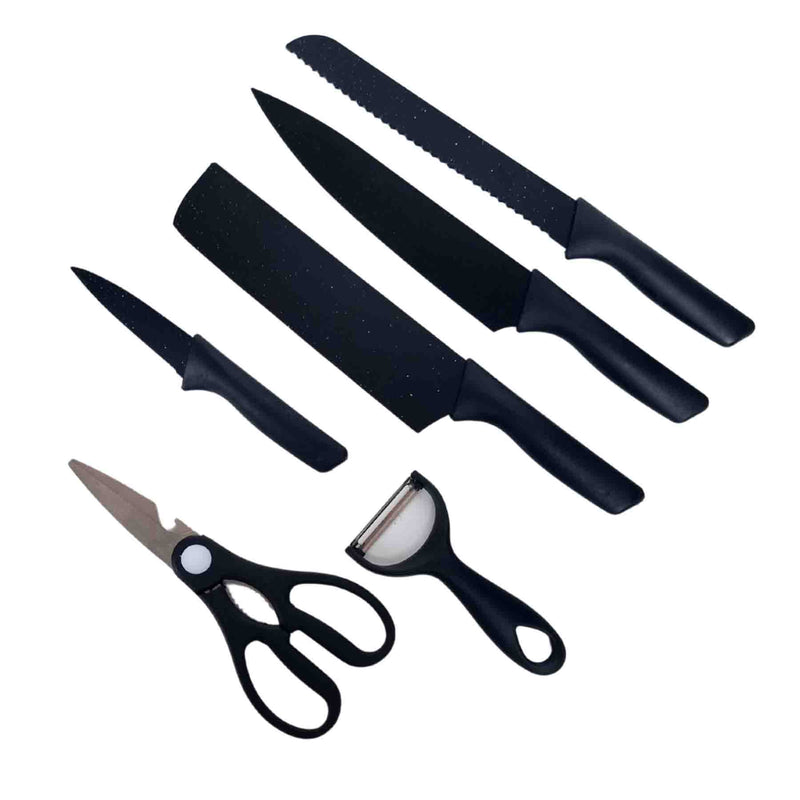 Kit Set De Cuchillos Cocina 6 Pcs