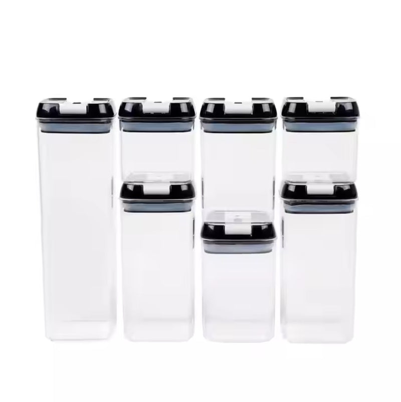 SET DE 7 CONTENEDORES HERMÉTICOS C-BOX + Kit de Cuchillos Cocina 6 Pcs, completamente Gratis!!