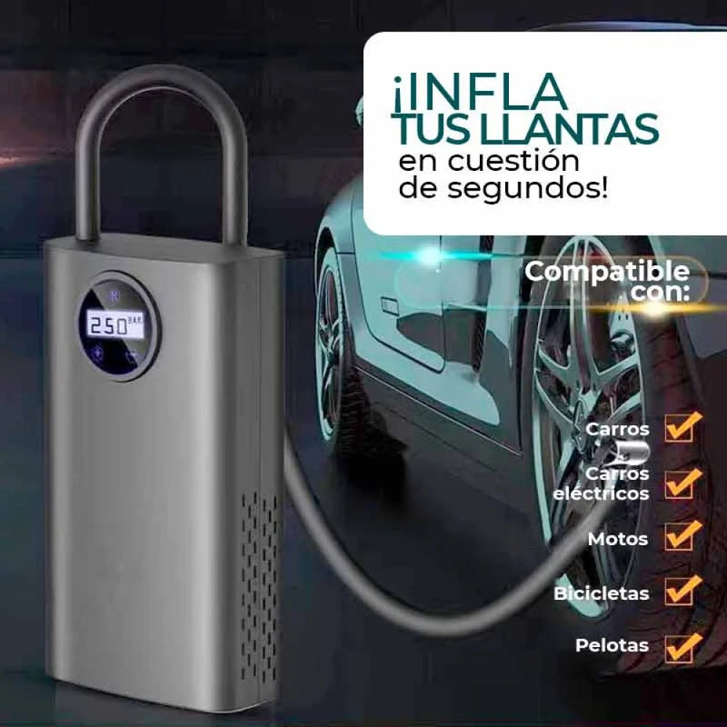 MINI COMPRESOR DE AIRE INFLADOR PORTATIL